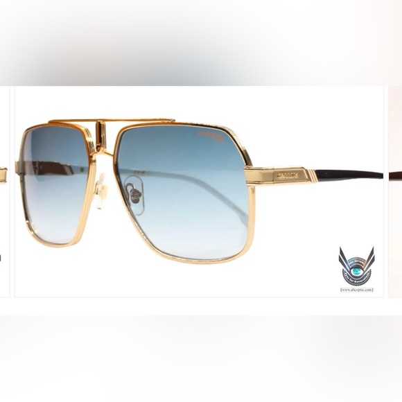 Carrera Aviator 1055/S J5G08 Gold and Blue Gradient Italian Luxury Sunglasses - Picture 5 of 15
